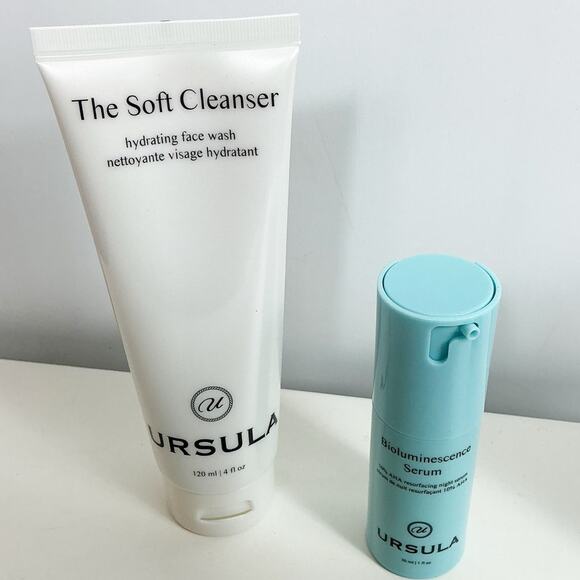 Ursula Skincare Bioluminescence AHA NIght Serum and Soft Cleanser Bundle - Picture 2 of 6